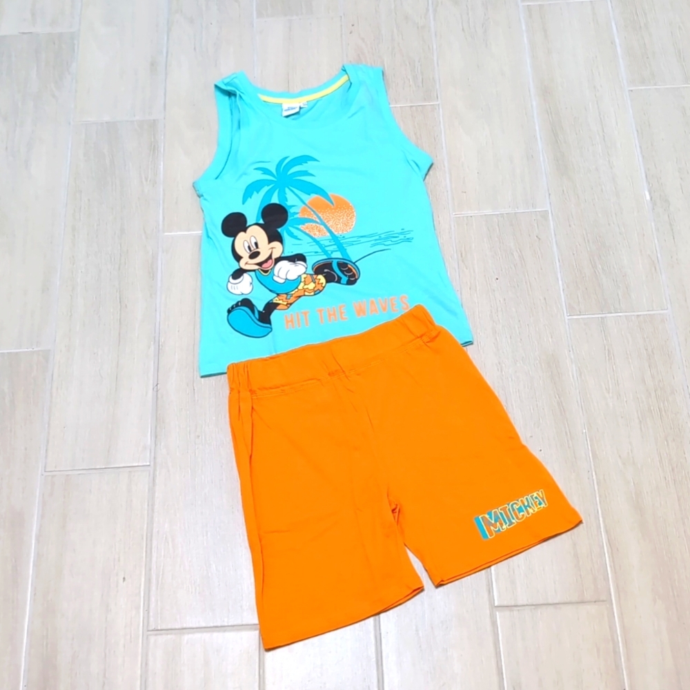 NWT 3 tops and bottoms sets size 7/8 cotton super soft DISNEY & Paw patrol - Picture 1 of 2